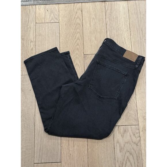 NWT MADEWELL The Girl Jean Straight Leg Black Denim‎ Jeans Women's Size W 32 - Picture 11 of 12